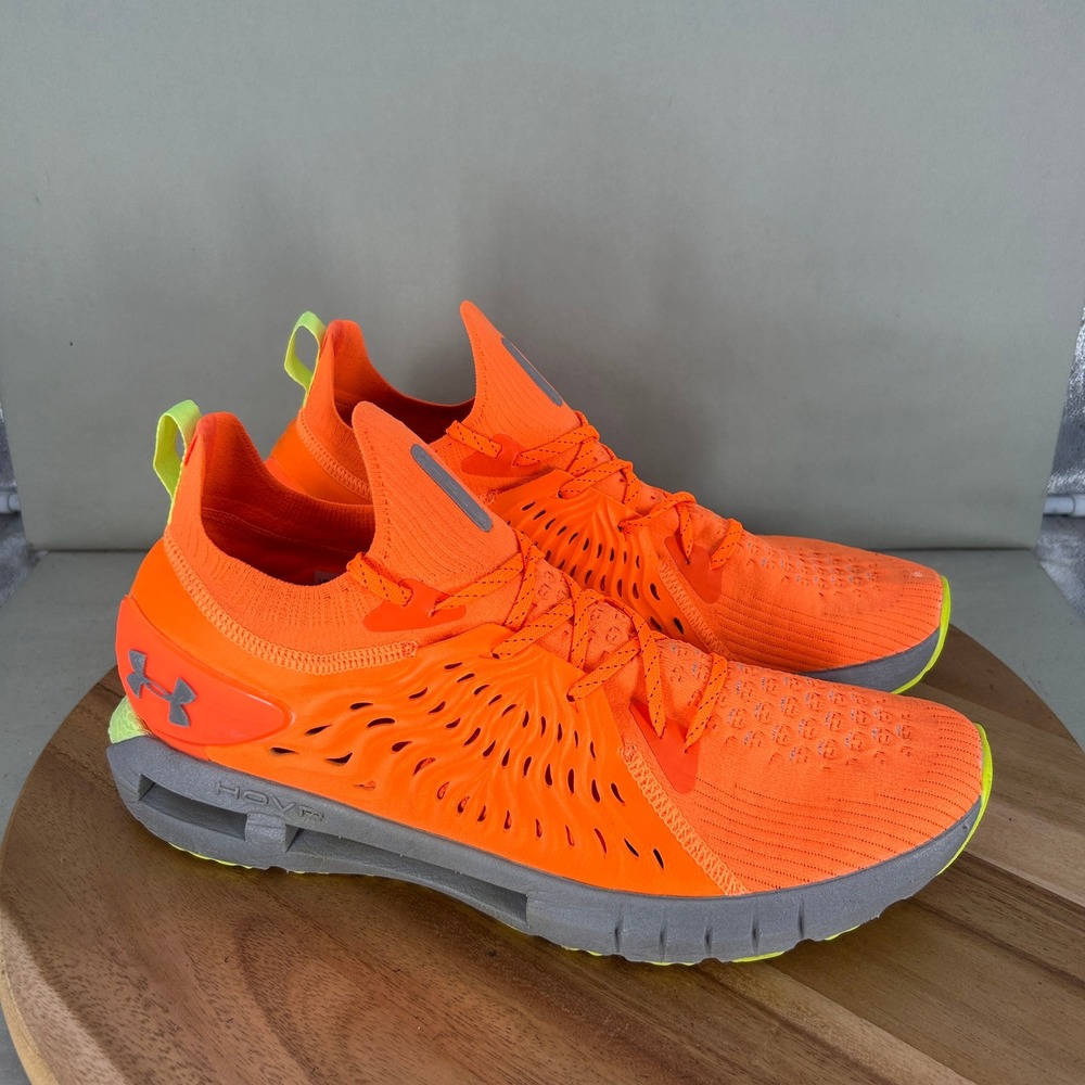 Under Armour HOVR Phantom RN Mens Running Shoes Orange Knit 3023344-800 Size 15